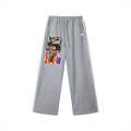 Contrast Tape Straight-Leg Sweatpants