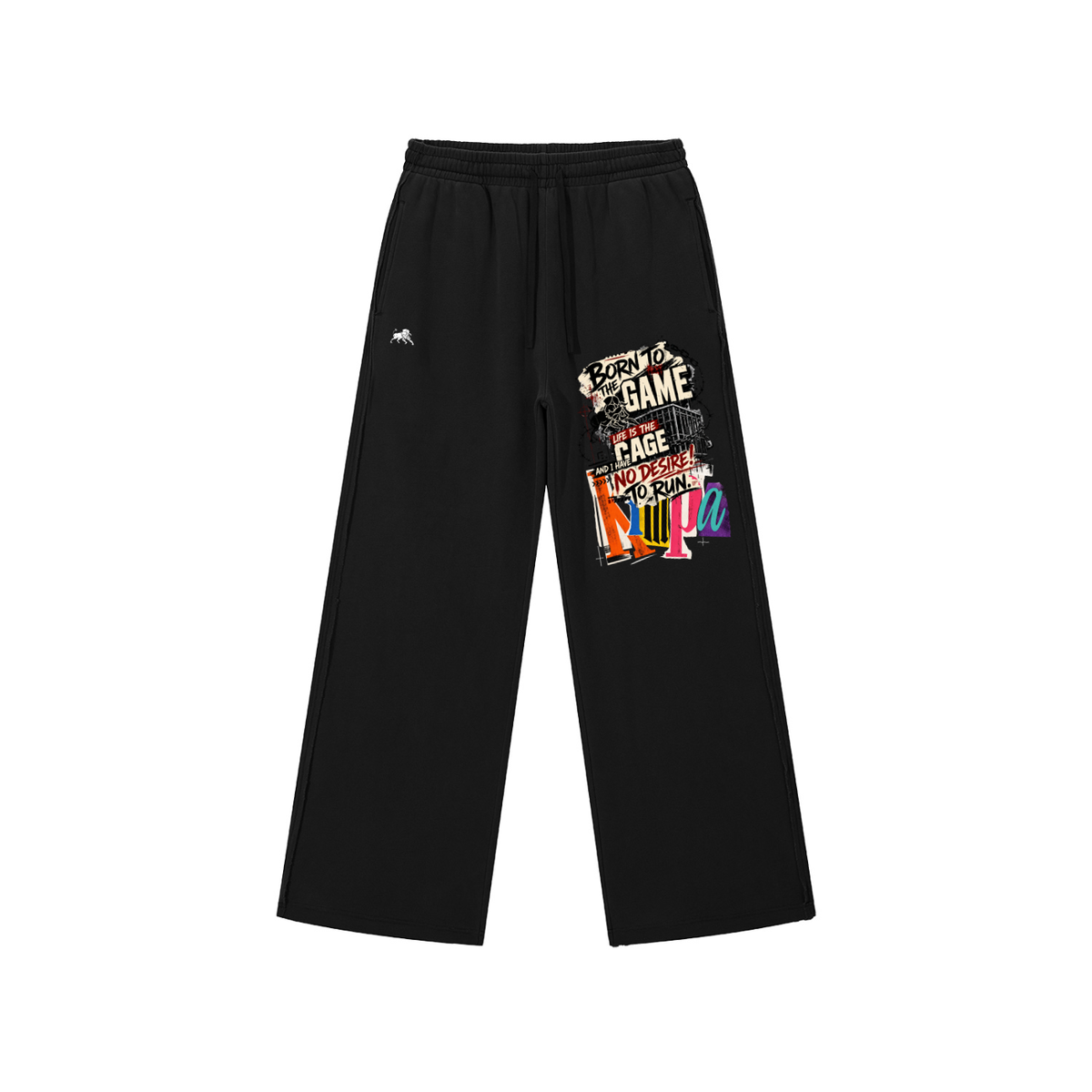 Snow Washed Raw Edge Sweatpants