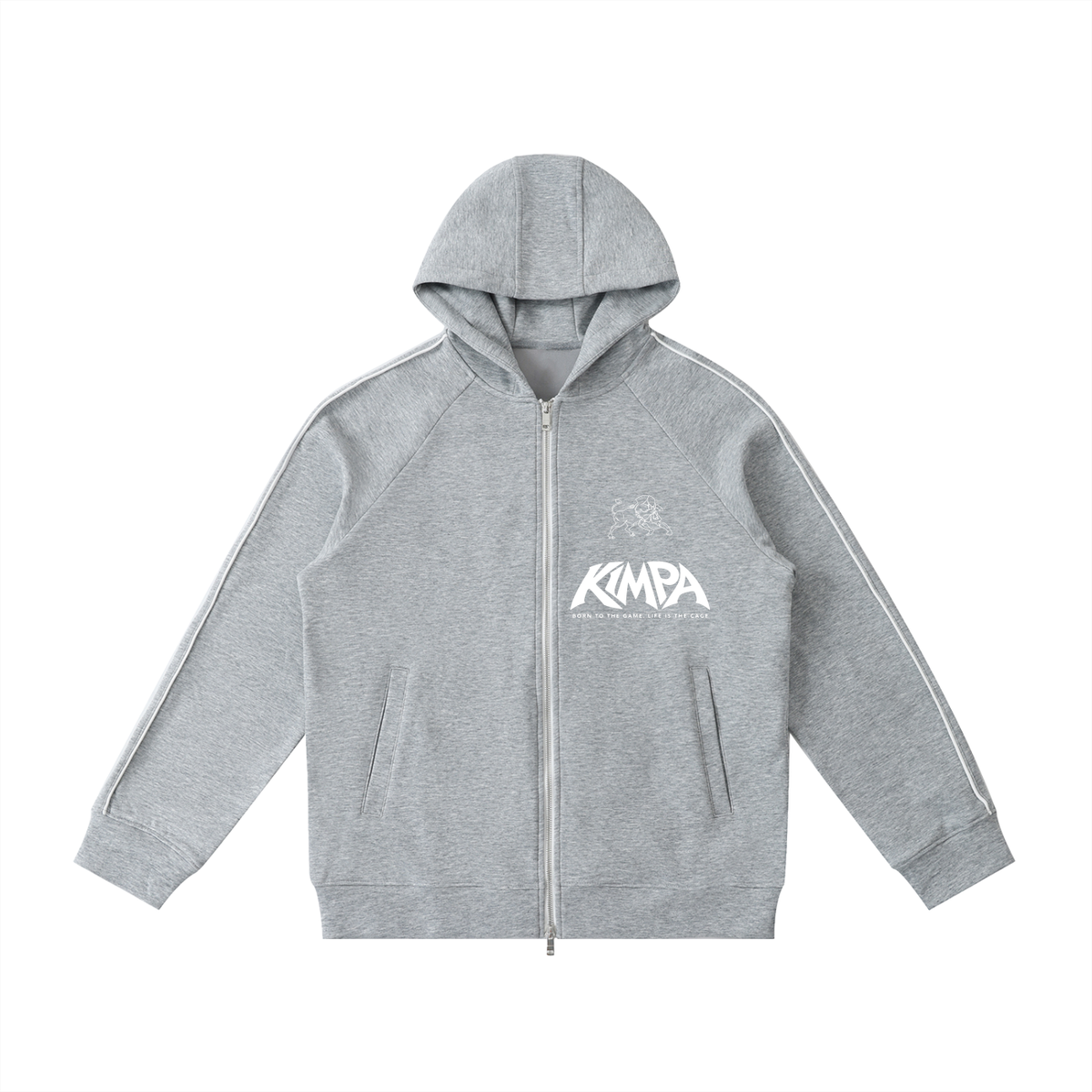 Heavyweight Raglan Sleeve Zip Hoodie