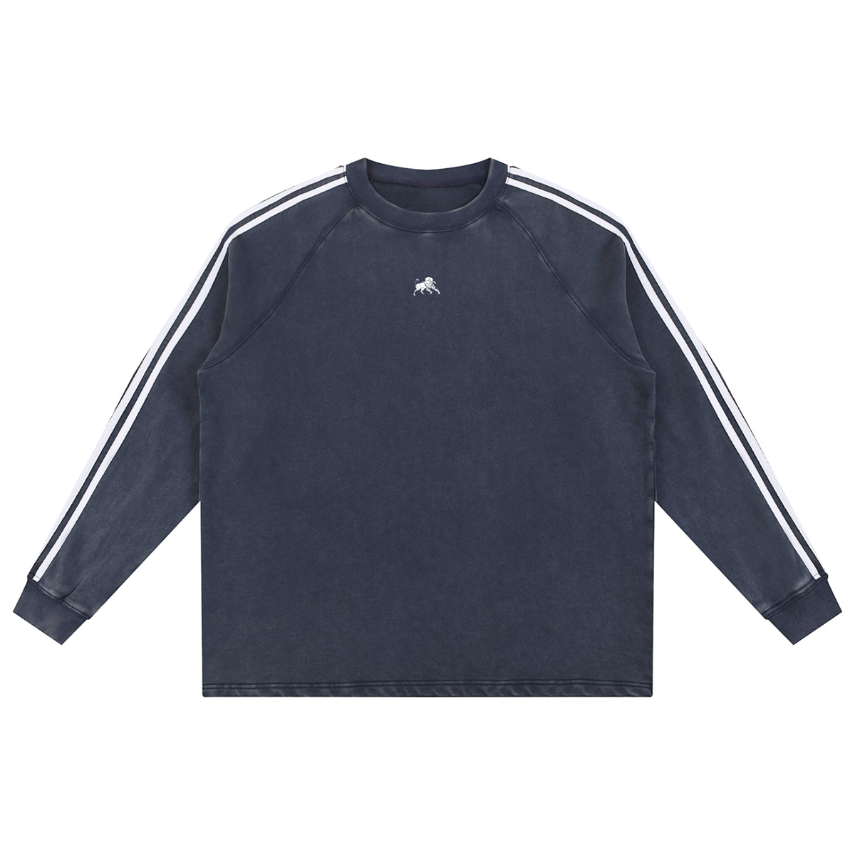 Snow Washed Contrast Tape Sweatshirt