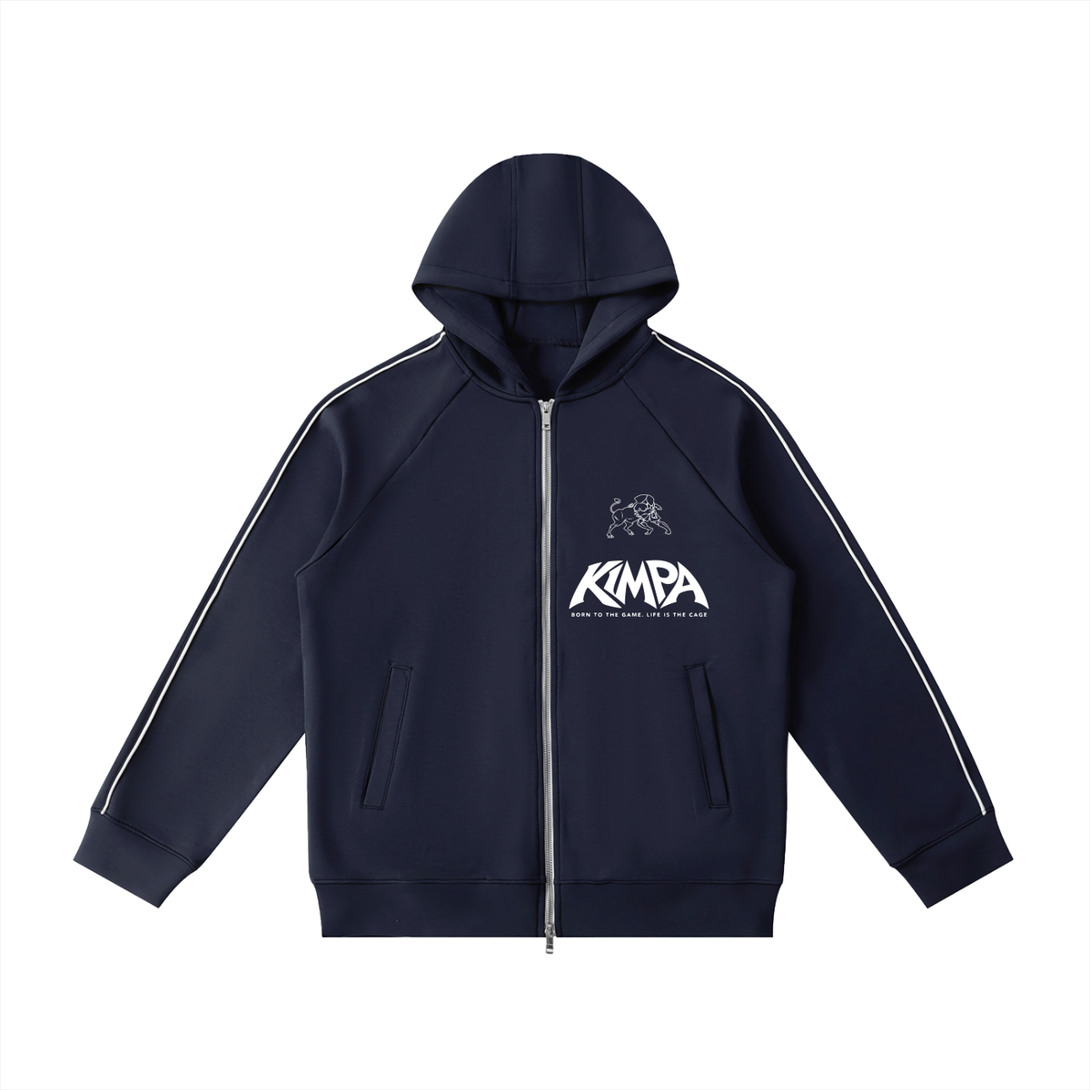 Heavyweight Raglan Sleeve Zip Hoodie