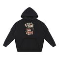 Snow Washed Raw Edge Double Layered Hoodie