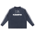 Snow Washed Contrast Tape Sweatshirt