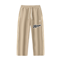Contrast Side-Stripe Straight-Leg  Pants
