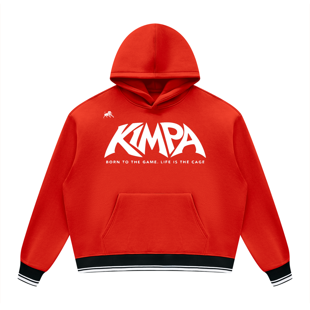 Unisex Oversized Color Block Fleece Hoodie