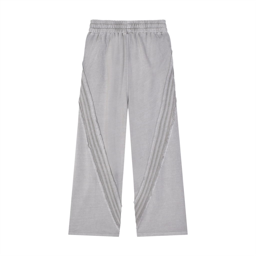 Snow Washed Tape Raw Edge Sweatpants