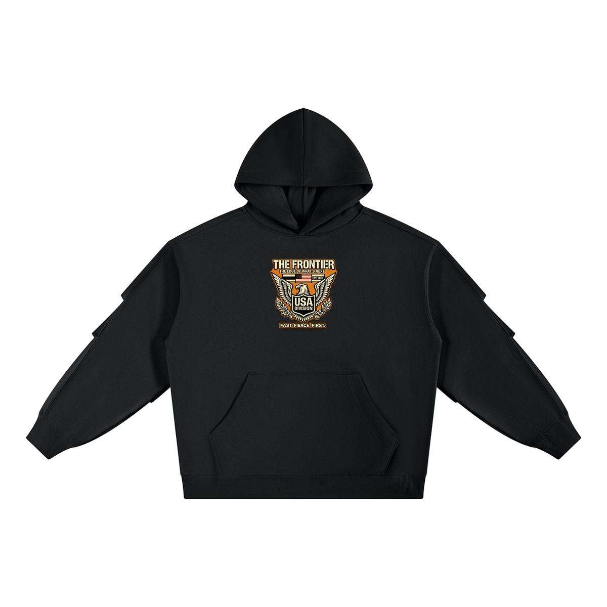 Unisex Heavyweight Ruched Sleeves Hoodie