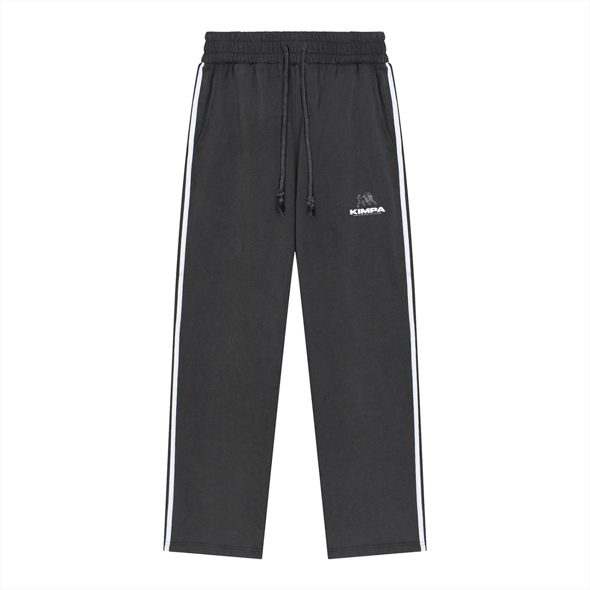 Snow Washed Contrast Tape Sweatpants