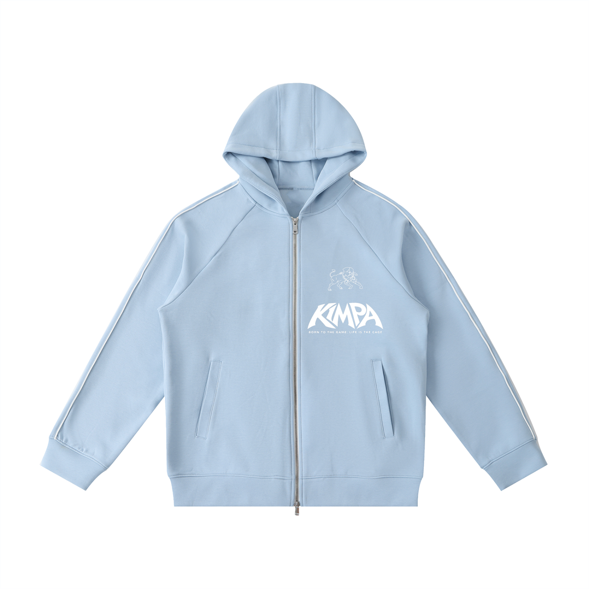 Heavyweight Raglan Sleeve Zip Hoodie
