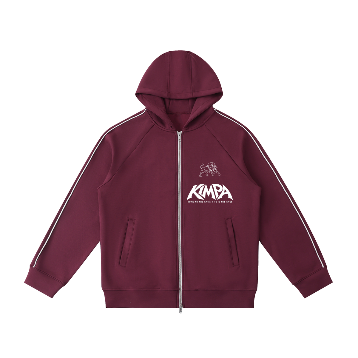 Heavyweight Raglan Sleeve Zip Hoodie