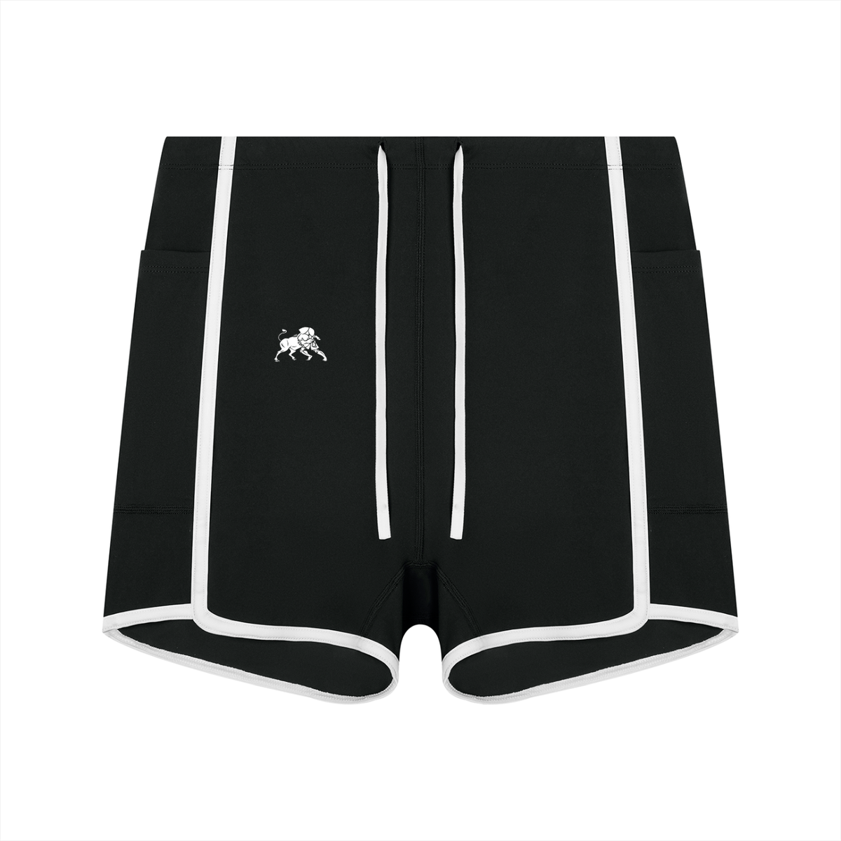 Women's High Rise Color Block Yoga Shorts