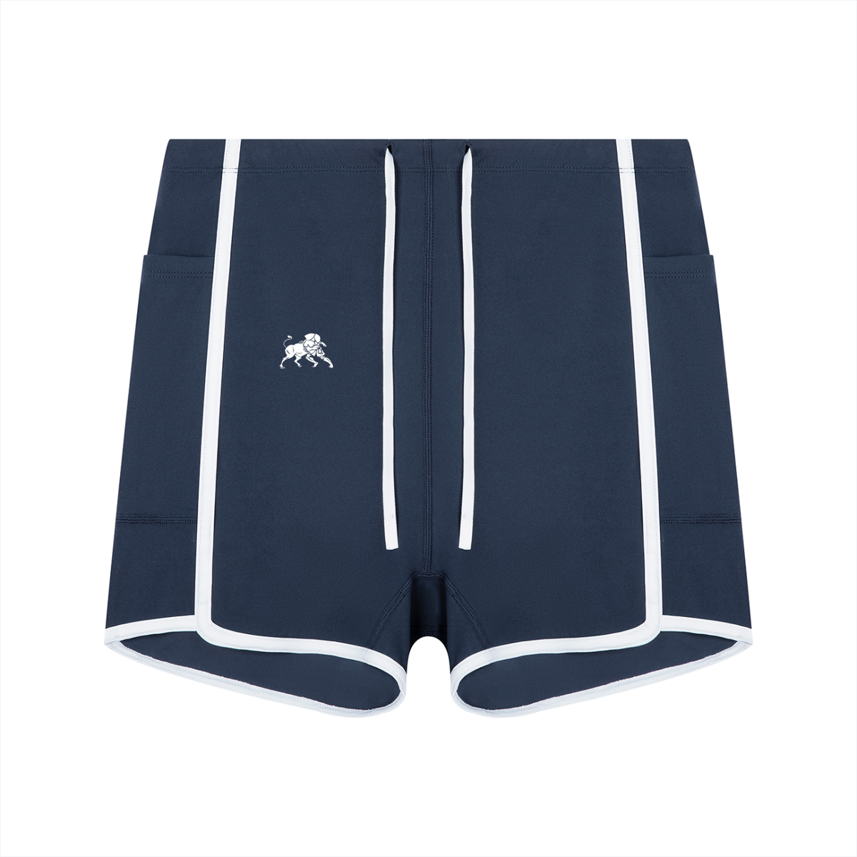 Women's High Rise Color Block Yoga Shorts