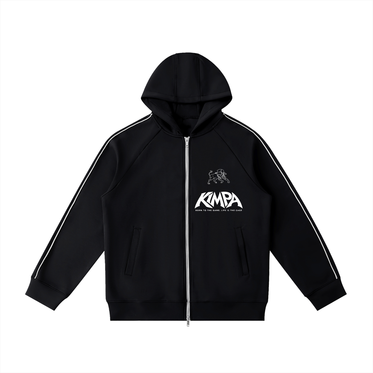 Heavyweight Raglan Sleeve Zip Hoodie