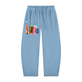 Unisex Vintage Washed Barrel Leg Sweatpants