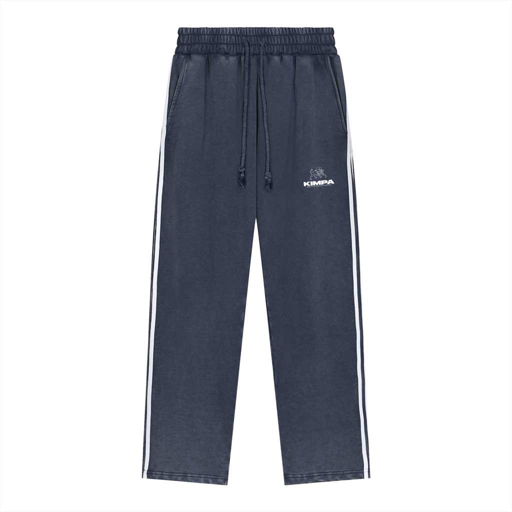 Snow Washed Contrast Tape Sweatpants